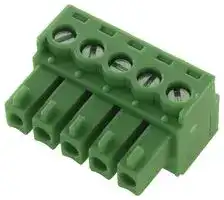 EBK-05-B: TERMINAL BLOCK, EUROSTYLE, 5 POSITION 24-12AWG