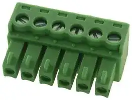 EBK-06-B: TERMINAL BLOCK, EUROSTYLE, 6 POSITION 24-12AWG