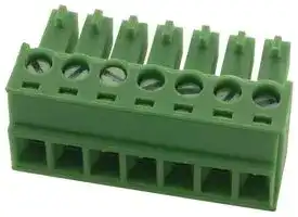 EBK-07-B: TERMINAL BLOCK, EUROSTYLE, 7 POSITION 24-12AWG