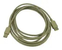 CSMUAX-3M: USB Cable, Type A Plug to Type A Receptacle, 3 m, 9.8 ft, USB 2.0, Grey