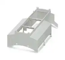 2201454: DIN RAIL HOUSING, UPPER, PC, GREY