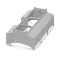 2201451: DIN RAIL HOUSING, UPPER, PC, GREY