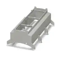 2201982: DIN RAIL HOUSING, UPPER, PC, GREY