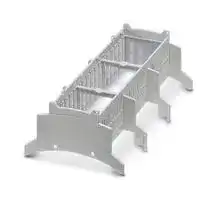 2278526: DIN RAIL HOUSING, UPPER, PC, GREY