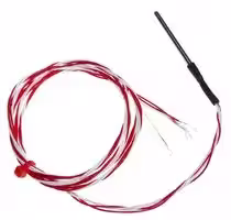 RAA-S4B-3.0-25-NP-1.0-C5-T (PACK OF 5): RTD Sensor, Class B, 3 mm Dx25 mm L Probe, 1 m Cable, Probe with Leads