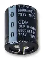 SLP472M035C1P3: Electrolytic Capacitor, Snap-in, 4700 µF, 35 V, ± 20%, Snap-In, 3000 hours @ 105°C