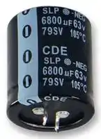 SLP472M050C5P3: Electrolytic Capacitor, Snap-in, 4700 µF, 50 V, ± 20%, Snap-In, 3000 hours @ 105°C
