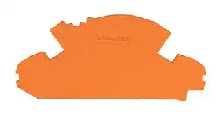 2007-8892: Accessory, Orange, Wago TOPJOB S 2007 Series Snap-On Mount Terminal Blocks, End Plate