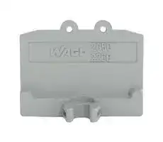 2050-381: Accessory, Grey, TOPJOB® S Flange Mount Terminal Blocks - 2050 Series, End and Intermediate Plate