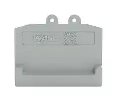 2052-391: Accessory, Grey, Wago TOPJOB S 2052 Series Snap-On Mount Terminal Blocks, End Plate