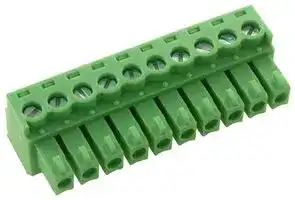 EBK-10-B: TERMINAL BLOCK, EUROSTYLE 10 POSITION 24-12AWG