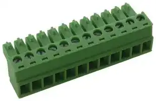 EBK-12-B: TERMINAL BLOCK, EUROSTYLE 12 POSITION 24-12AWG