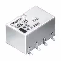 G6K-2F-RF-T  DC5: Signal Relay, 5 VDC, DPDT, 1 A, G6K Series, Surface Mount, Non Latching