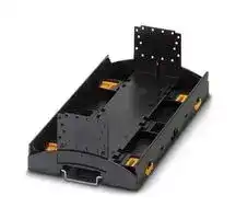 2278500: DIN RAIL HOUSING, LOWER, PC, BLACK