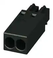 1012266: Pluggable Terminal Block, Black, 2.54 mm, 2 Ways, 0.75 mm², Crimp