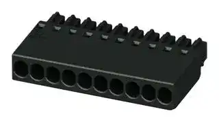 1012267: Pluggable Terminal Block, Black, 2.54 mm, 3 Ways, 0.75 mm², Crimp