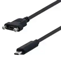 U3A00057-03M: USB Cable, Type C Plug to Type C Receptacle, 300 mm, 11.8 ", USB 2.0, Black