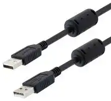 U2A00015-03M: USB Cable, Type A Plug to Type A Plug, 300 mm, 11.8 ", USB 2.0, Black
