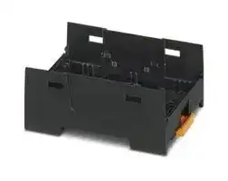 2201817: DIN RAIL HOUSING, LOWER, ABS, BLACK