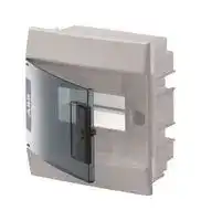 1SLM004100A1401: Door, 6 DIN Place Units, Thermoplastic, Transparent, Circuit Breaker Board Enclosures