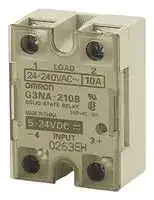 G3NA-290B-UTU-2 5-24VDC: Solid State Relay, SPST-NO, 90 A, 264 VAC, Panel, Screw, Zero Crossing