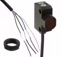 E3ZFDN172M: Photoelectric Sensor, Diffuse Reflective, 500mm, NPN, Pre-Wired, E3Z-F Series, 10VDC to 30VDC