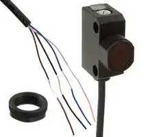 E3ZFDN172M: Photoelectric Sensor, Diffuse Reflective, 500mm, NPN, Pre-Wired, E3Z-F Series, 10VDC to 30VDC