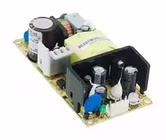 EPS-65-12: AC/DC Open Frame Power Supply (PSU), ITE, 1 Output, 65.04 W, 90V AC to 264V AC, Adjustable, Fixed