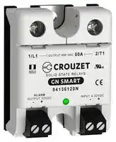 84136120N: Solid State Relay, 50 A, 600 VAC, Panel Mount, Screw, Zero Crossing