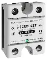 84137012N: Solid State Relay, 25 A, 280 VAC, Panel Mount, Screw, Zero Crossing