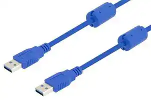 U3A00008-1M: USB Cable, Type A Plug to Type A Plug, 1 m, 3.3 ft, USB 3.0, Blue