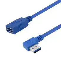 U3A00047-05M: USB Cable, Type A Plug to Type A Receptacle, 500 mm, 19.7 ", USB 3.0, Blue