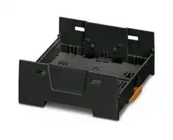 2201818: DIN RAIL HOUSING, LOWER, ABS, BLACK