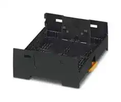 2200664: DIN RAIL HOUSING, LOWER, ABS, BLACK
