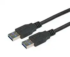 CAU3ZAA-1M: USB Cable, Type A Plug to Type A Plug, 1 m, 3.3 ft, USB 3.0, Black
