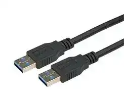CAU3ZAA-3M: USB Cable, Type A Plug to Type A Plug, 3 m, 9.8 ft, USB 3.0, Black