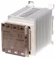 G3PE-225B-3N 12-24VDC: Solid State Relay, 3PST-NO, 25 A, 30 VDC, DIN Rail/Panel, Screw, Zero Crossing