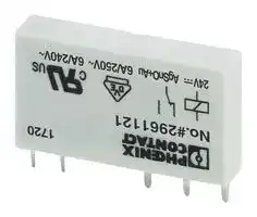 2961121: General Purpose Relay, REL-MR Series, Power, Non Latching, SPDT, 24 VDC, 50 mA