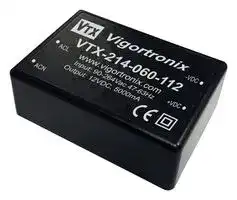 VTX-214-060-112: AC/DC PCB Mount Power Supply (PSU), 120 to 470VDC, ITE & Household, 1 Output, 60 W, 12 VDC, 5 A