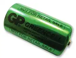 GP14G-U2: Battery, Greencell, Pack of 2, 1.5 V, C, Zinc Chloride, Raised Positive and Flat Negative, 26.2 mm