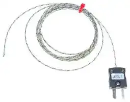 Z3-J-2M (IEC) (PACK OF 5): Thermocouple, Flat Pair, J, -60 °C, 350 °C, Fibre Glass, 6.6 ft, 2 m