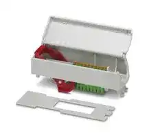 2201493: FRONT CONN MODULE, 2 X 10POS, GREY, PC