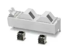 2201495: FRONT CONN MODULE, RJ45, GREY, PC
