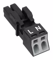 890-202: Pluggable Terminal Block, 4.4 mm, 2 Ways, 16 AWG, 22 AWG, 1.5 mm², Push In