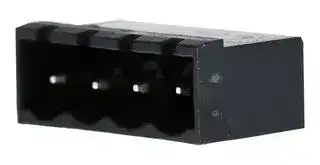39521-1004: 5.0MM EURO HEADER VERT BLK 4CKT