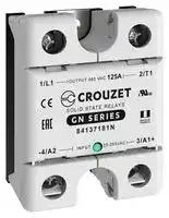 84137181N: Solid State Relay, 125 A, 660 VAC, Panel Mount, Screw, Zero Crossing