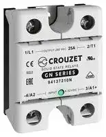 84137210N: Solid State Relay, 25 A, 280 VAC, Panel Mount, Screw, Random Turn On