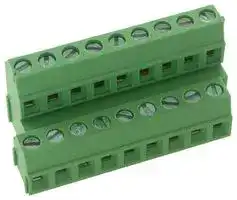 EB25-18-B-L: TERMINAL BLOCK, EUROSTYLE, 9POS 30-16AWG