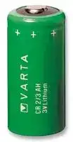6215101301: Battery, Single Cell, 3 V, 2/3AH, Lithium Manganese Dioxide, 1.5 Ah
