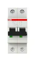 2CDS272001R0064: Thermal Magnetic Circuit Breaker, System Pro M Compact S200, 6 A, 2 Pole, 400 VAC, DIN Rail